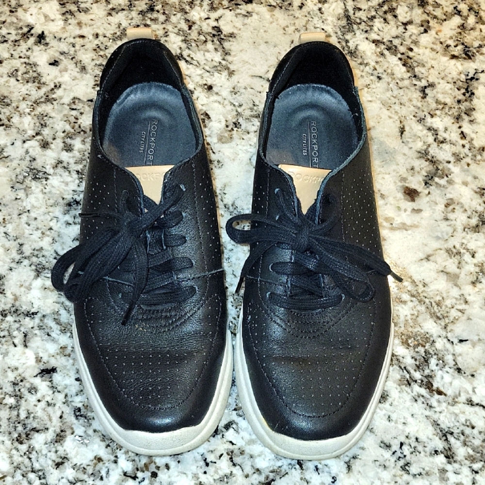 Rockport Women's Black and White Sneakers - Picture 2 of 8
